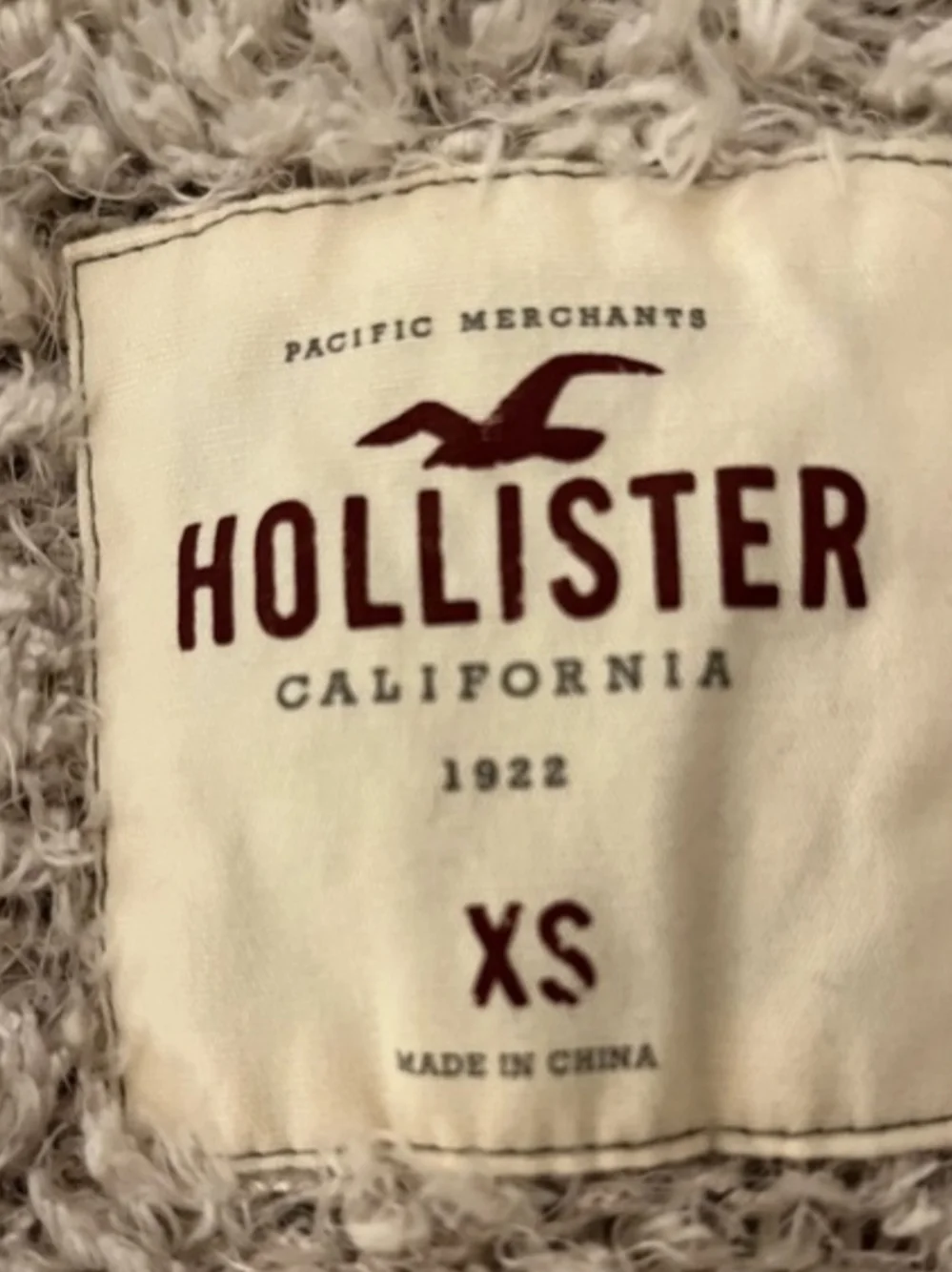 Hollister Beige Bouclé Open-Front Cardigan - Picture 4 of 4